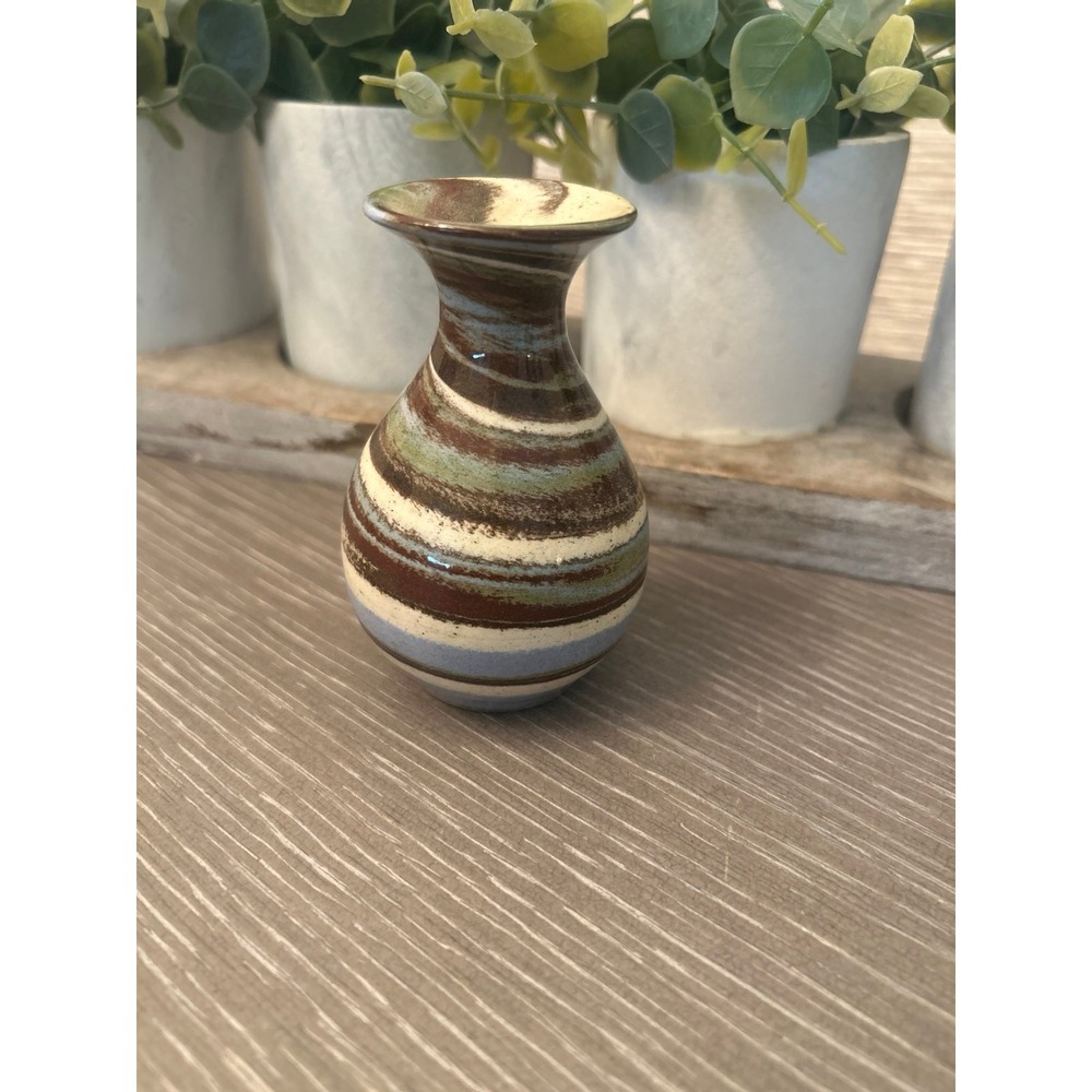 Desert‎ Sands pottery marked Ferrell vase Mission Swirl 4"